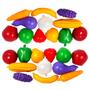 Imagem de Pacote de Legumes Vegetais Frutas para Cozinha Comidinha Infantil Meninas 24 pçs