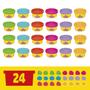 Imagem de Pacote de Lembrancinhas Play-Doh com 24 Unidades - Massinha de Modelar com Cortadores