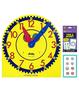 Imagem de Pacote educacional Carson Dellosa Telling Time Teaching Clocks