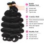 Imagem de Pacotes de cabelo com fecho Chikamlty Body Wave 3 Bundles