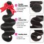 Imagem de Pacotes de cabelo com fecho YIBUSI 12A Brazilian Body Wave x3