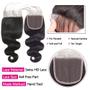 Imagem de Pacotes de cabelo com fecho YIBUSI 12A Brazilian Body Wave x3