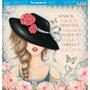 Imagem de Página para Scrapbook Dupla Face Litoarte 30,5 x 30,5 cm - Modelo SD-772 Dama e Rosas