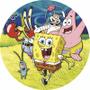 Imagem de Painel 3D Bob Esponja Tecido Sublimado Redondo Malha