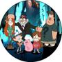 Imagem de Painel 3D Gravity Falls Redondo Tecido Sublimado