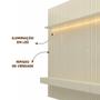 Imagem de Painel 85 Polegadas Com Led E Nicho 3 Gavetas Off White Anivia Shop Jm