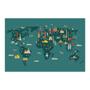 Painel Adesivo de Parede - Mapa Mundi - Mundo - 1818pnm - Allodi Imagem de Painel Adesivo de Parede - Mapa Mundi - Mundo - 1818pnm