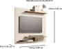 Imagem de Painel Até 32 Polegadas Com Prateleiras Osiris Off white / Nature - Comprar Moveis em Casa