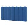 Imagem de Painel Cabeceira Cama Box Casal King Size Lana 195cm Suede Azul - Desk Design