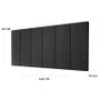 Imagem de Painel Cabeceira de Cama Box Milão Casal 1,40 Suede Preto - Comprar Moveis Em Casa
