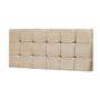 Imagem de Painel Cabeceira De Casal 140cm Para Cama Box Espanha Suede Marfim - DS Móveis