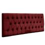 Imagem de Painel Cabeceira Dubai para cama box-1,38 Mt-Suede Vermelho