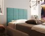 Imagem de Painel Cama Box Solene 0,90 Tecido Suede cor Azul - Comprar Moveis Em Casa