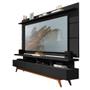 Imagem de Painel Com Rack Para Sala Vivare Wood 1.8 New Black Germai