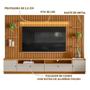 Imagem de Painel Com Rack Para Tv 75 Polegadas Ripado Modulado Nature Off White Shop Jm