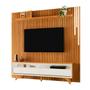 Imagem de Painel com Rack Ripado com Prateleira Led Cascata Paris 75 Mavaular