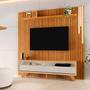 Imagem de Painel com Rack Ripado com Prateleira Led Cascata Paris 75 Mavaular