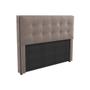 Imagem de Painel de Cama Box Estofada Queen CAB010 Suede Cinza - Kappesberg