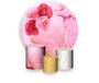 Imagem de Painel De Festa 1,5x1,5 + Trio Capa Cilindro - Marmorizado Rosa com Flores Douradas 016
