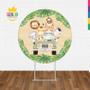 Imagem de Painel De Festa Redondo Sublimado 3D Em Tecido 1,50M X 1,50M