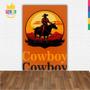 Imagem de Painel De Festa Retangular 3D Cowboy Casadinho 1,50M X 2,20