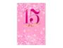 Imagem de Painel De Festa Vertical 1,50 x 2,20 - 15 Anos Efeito Glitter Pink 205