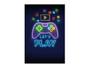 Imagem de Painel De Festa Vertical 1,50 x 2,20 - Let's Play Console Efeito Neon 019