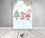 Imagem de Painel De Festa Vertical 1,50 x 2,20 - Papai Noel Cute Aquarela Neve 023