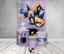 Imagem de Painel De Festa Vertical 1,50 x 2,20 + Trio De Capas Cilindro - Halloween Bruxinha Cute 029