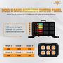 Imagem de Painel de Interruptores Auxbeam BC60 6 Gangues com LED - Regulagem Automática
