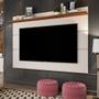 Imagem de Painel de TV 65" Simples Sala Quarto Vivare Off White/Nature 1,80 Giga Moveis