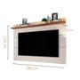 Imagem de Painel de TV 70" Simples Sala Quarto Vivare 1,80 Giga Moveis