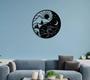 Imagem de Painel decorativo yin yang dia e noite mdf preto 59cm