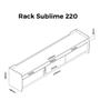 Imagem de Painel e Rack com LED Sublime 220 Cinza Off White - Gelius