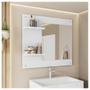 Imagem de Painel Espelho Multifuncional Banheiro Branco Towel Caemmun