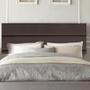 Imagem de Painel Estofada Argentina 195cm King Size Para Cama Box Quarto Suede Marrom - Gat Magazine