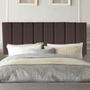 Imagem de Painel Estofada Carla 195cm King Size Para Cama Box Quarto Suede Marrom - Gat Magazine