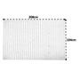 Imagem de Painel Expositor De Ferramentas Modular 208cm x 104cm Em Plástico Perfurado Com 168 Ganchos Parede Branco - AMZ