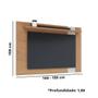 Imagem de Painel extensivel tv 70 polegadas leme - freijo / off white matte