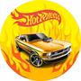 Imagem de Painel Festa Redondo 3d Hot Wheels Estampa Digital 1,50M - Fantasia Bras