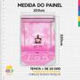 Imagem de Painel Festa Retangular 3D Inter Miami Messi Casadinho 1,50M