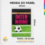 Imagem de Painel Festa Retangular 3D Inter Miami Messi Casadinho 1,50M