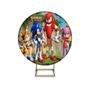 Imagem de Painel Festa Sonic Grande Redondo Decoração Aniversário pra Menino 1,50 Metros