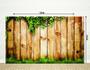 Imagem de Painel Fotográfico Em Tecido Madeira Com Folhas 2,80X1,50M