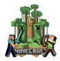Imagem de Painel Gigante Festa Minecraft 92 cm x 128 cm 1 Uni Cromus - Inspire sua Festa loja