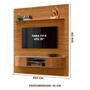 Imagem de Painel Home Suspenso Bugatti Para TV 75" Cor Fendi Naturale - Madetec