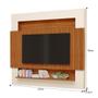 Imagem de Painel Home Suspenso Riviera Ripado para TV até 75” - Móveis Luapa