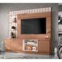 Imagem de Painel Home Theater para TV até 60 Sala de Estar Khaled Nature/Off White G26 - Gran Belo