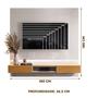 Imagem de Painel Home TV 70 Polegadas Off White Marrom