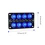 Imagem de Painel Interruptor 8 Funções com Fusível LED Azul 12-24v